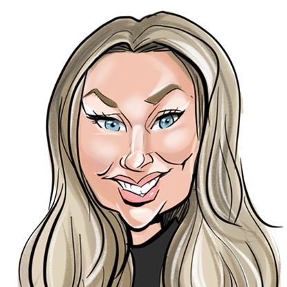 Lori Allen caricature headshot