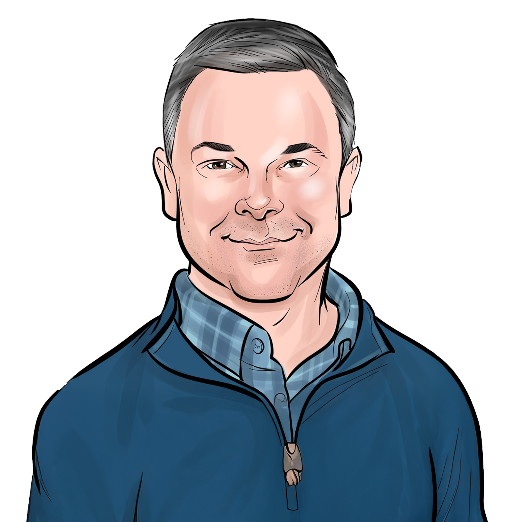 Jason Wood Caricature Julia Kebanli caricature headshot