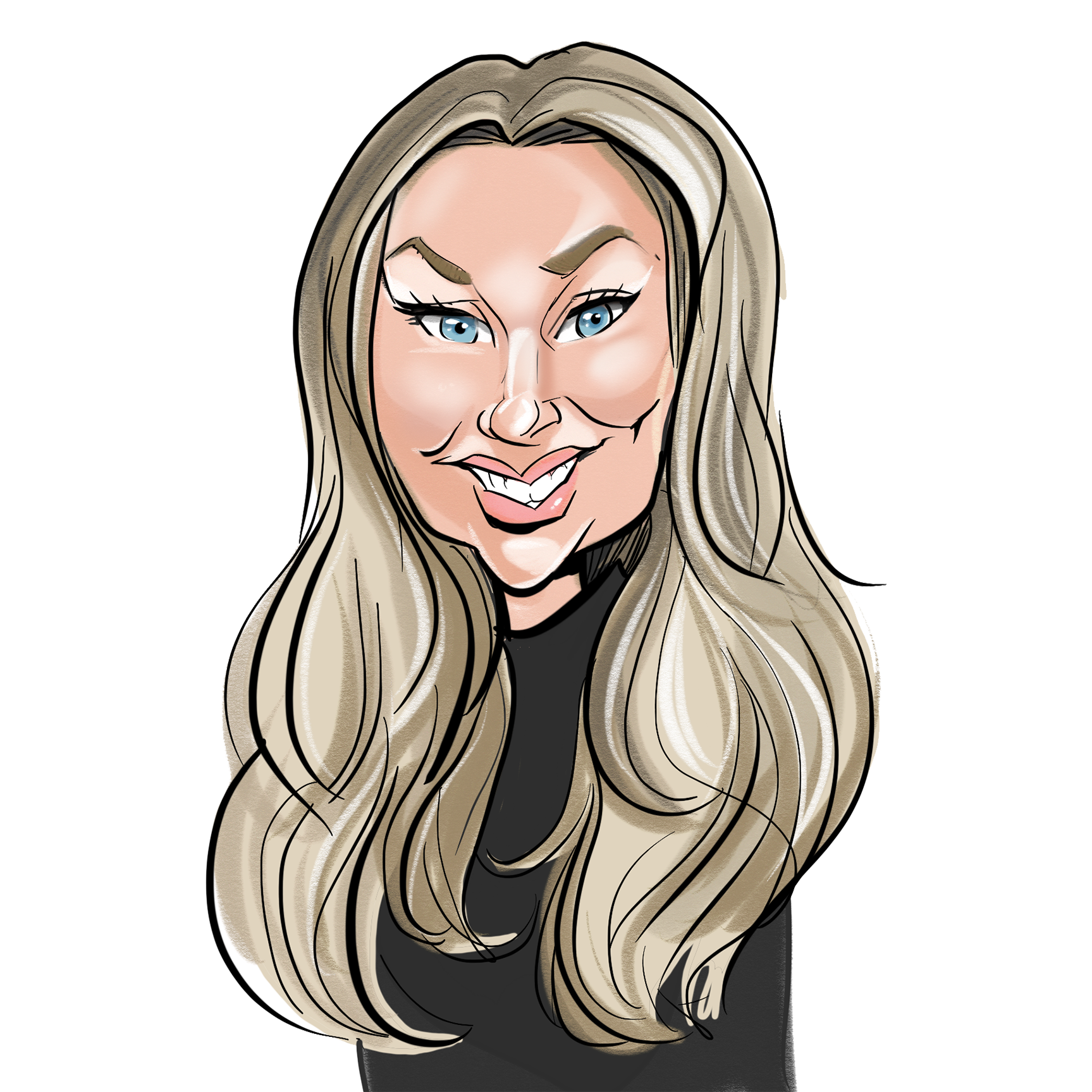 Vanessa Fillip Caricature Lori Allen caricature headshot